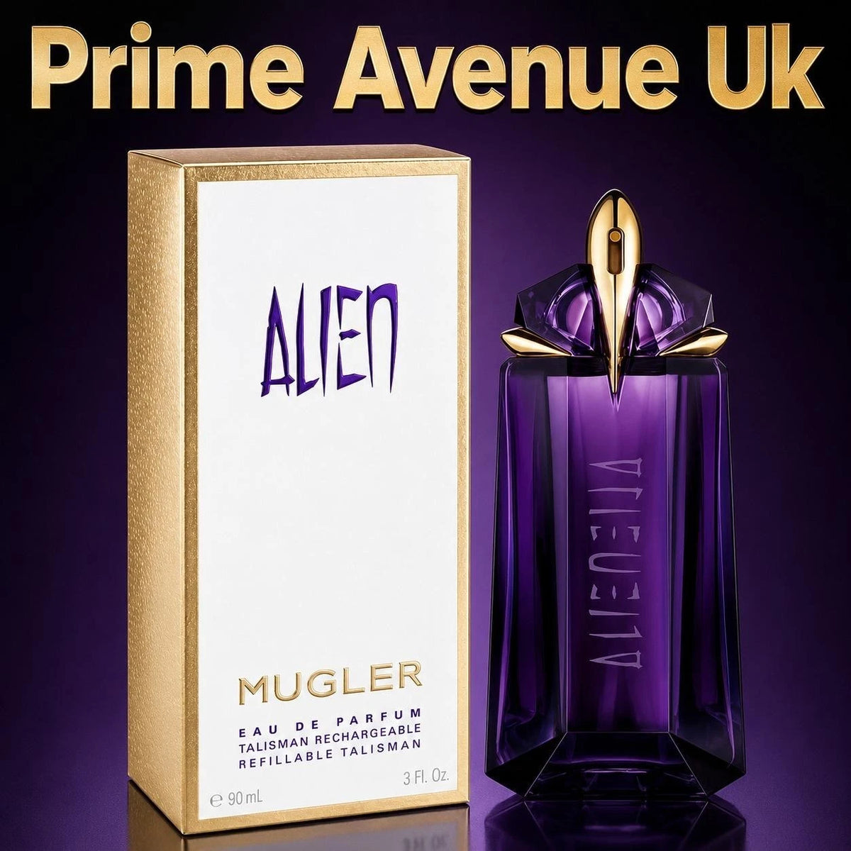 Mugler Alien Refillable Eau de Parfum 90ml Spray New Boxed Sealed
